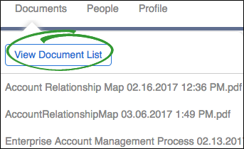 Documents Drop Down List