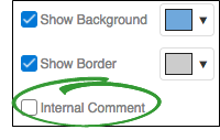 Internal Comments