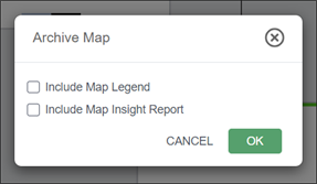 Map Archive Options