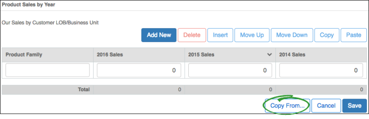 Copy From Table Many Column