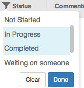 Status Filter