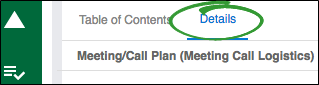 Call Plan Tab