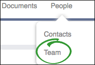 Team Member Drop Down List